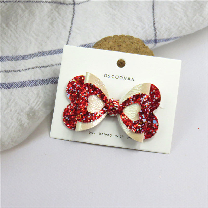 Wholesale Sequin Bow Children's Hair Clip